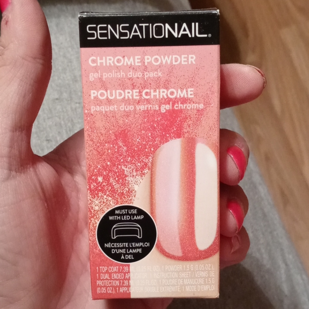 Chrome powder gel polish duo pack